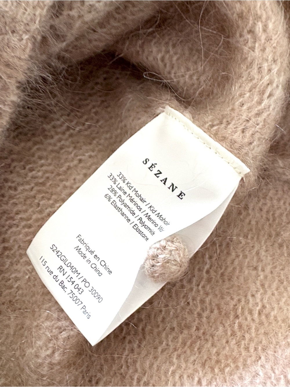 Sezane V-Neck Button Cardigan XXS NWOT - Picture 9 of 9